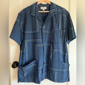 J. Crew Wallace & Barnes Camp-Collar Shirt in Bandana Print